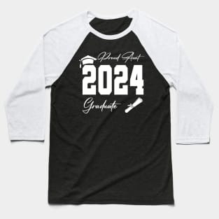 proud aunt graduate class of 2024 funny senior Baseball T-Shirt